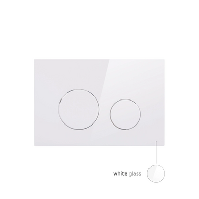 Клавіша змиву Nest 150x220x13 мм, White, кругла Qtap, QT0111M11110W