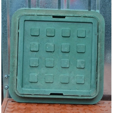 Люк каналізаційний FLUGER K 300 зелений квадратний 3-007323
