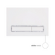 Клавіша змиву Nest 150x220x13 мм, White, лінійна Qtap, QT0111M08V1384W