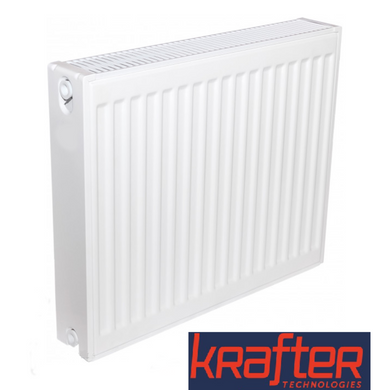 Радіатор Krafter 22 300×500 White 2121, G1/2" внутрішня, 120°C, 10 Bar, бічне, внутрішня G1/2", 500