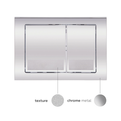 Клавіша змиву Nest 150x220x13 мм, Chrome, квадратна Qtap, QT0111M06028CRM