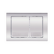 Клавіша змиву Nest 150x220x13 мм, Chrome, квадратна Qtap, QT0111M06028CRM