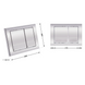 Клавіша змиву Nest 150x220x13 мм, Chrome, квадратна Qtap, QT0111M06028CRM