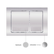 Клавіша змиву Nest 150x220x13 мм, Chrome, квадратна Qtap, QT0111M06028CRM
