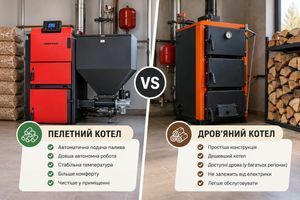 Пелетний чи дров&rsquo;яний котел: що вигідніше для опалення будинку