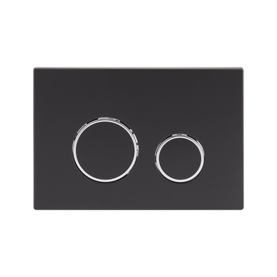 Клавіша змиву Nest 150x220x13 мм, Matt Black, лінійна Qtap, QT0111M08V1091MB