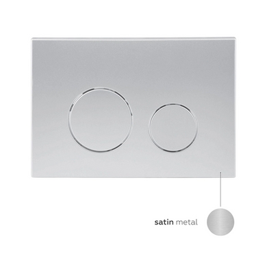 Клавіша змиву Nest 150x220x13 мм, Satin, кругла Qtap, QT0111M11111SAT