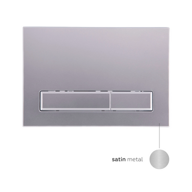 Клавіша змиву Nest 150x220x13 мм, Satin, лінійна Qtap, QT0111M08382SAT